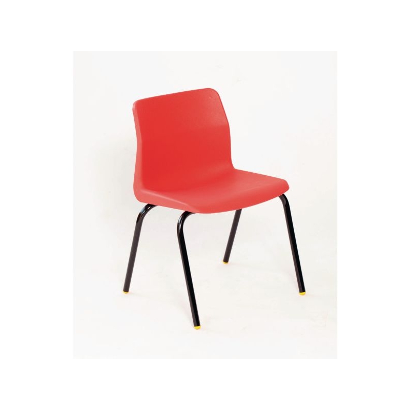 P6 Chair 430mm Blk Frm Red