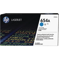 HP 654A (Yield: 15,000 Pages) Cyan Toner Cartridge