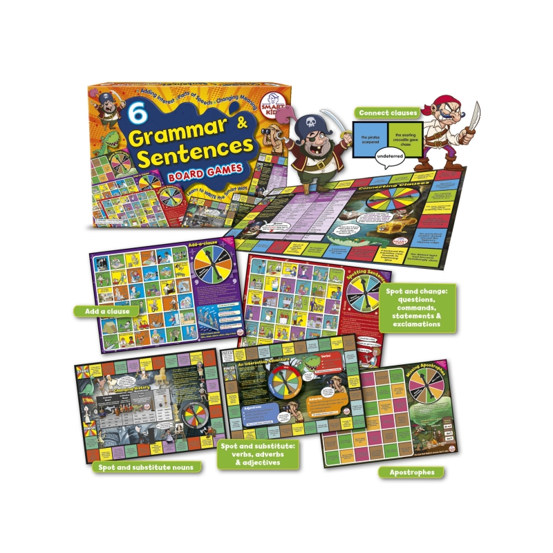 6 Grammar And Sentences Board Games