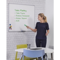 VES Whiteboard 900x600mm Vitreous Enamel Steel