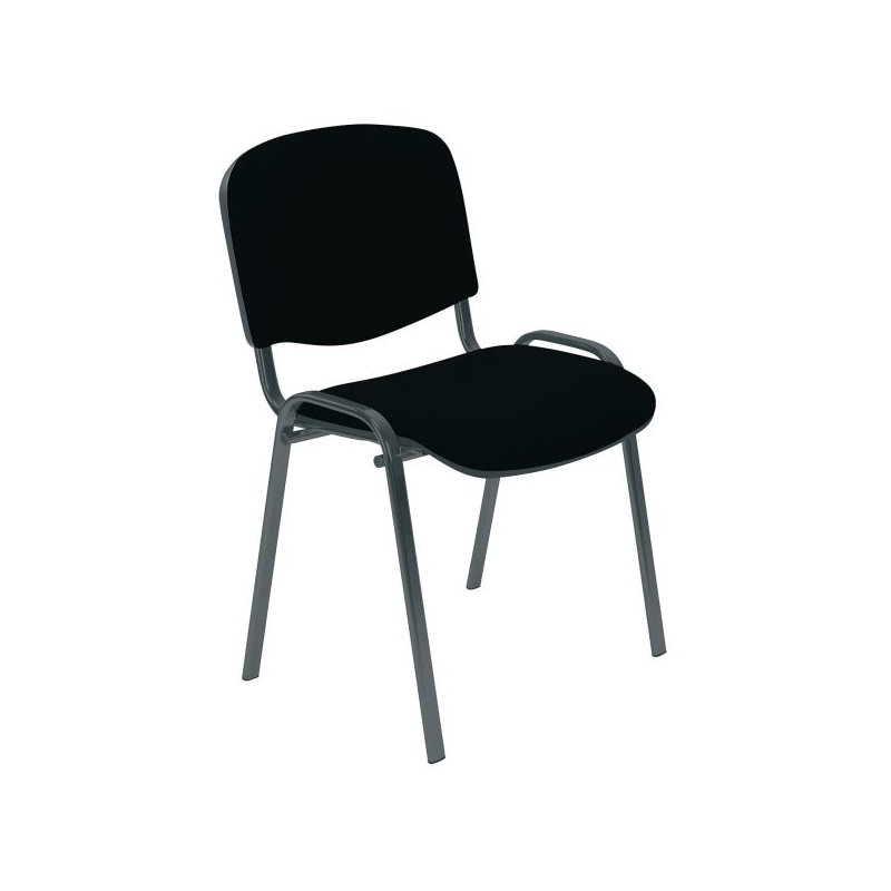 CM  Stack Chair No Arm Blk Blk