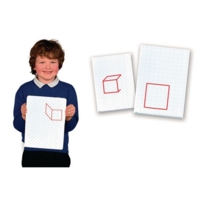 Dbl Isometric/Sq DryErase Board Pupil