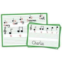 Music Dry Wipe Boards