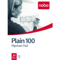 Nobo (A1) Flipchart Pads Plain (100 Sheets) - Pack of