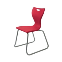 En40 Skid Base Chair Gry Frm Blk