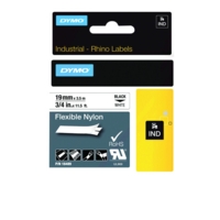 Dymo RhinoPRO Industrial Tape Flexible Nylon 19mm White