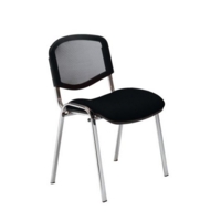 CM Mesh Chr No Arms Chrome Blk