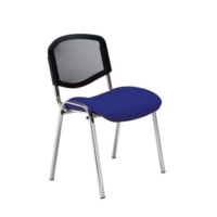CM Mesh Chair NoArm Chrome Blu