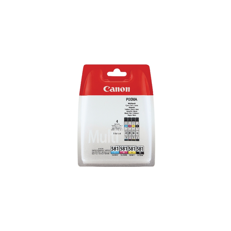 Canon CLI-581 (22.4ml) Black/Cyan/Yellow/Magenta