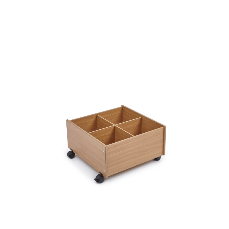 Mobile Floor Level Kinderbox Beech