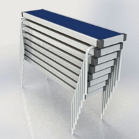 FastFold Bnch 1220x254x330 Wh
