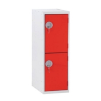 Low Two Door Locker Red