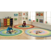 Circular Target Mat Rainbow