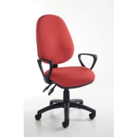Operator Chair Fixed Arms Blue