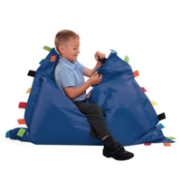 Sensory Touch Tag Beanbag Blue