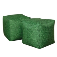 Grass Beanbag Cubes Pk2