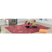 Stars Carpet Red