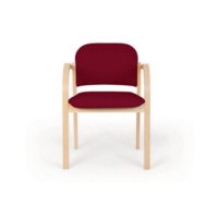 Upholstered Armchair Burgundy