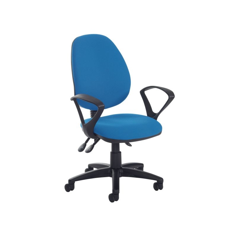 High Back Op Chair Fixed Charcoal