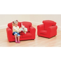 Kids Chair Loose Cover Red