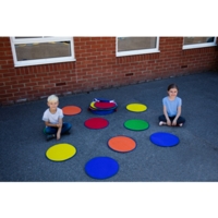 Rainbow Circle Outdoor Mats