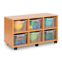 Triple Unit 6Tray Mobile Clear
