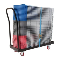 Flatbed Chair Storage Trolley 40 Cap