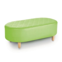 Adult Quilted Tub Stool Lime