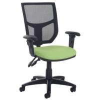 Altino High Back Op Chair Adj Arm Blue