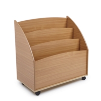 Big Book Storage Unit Double Blue Beech