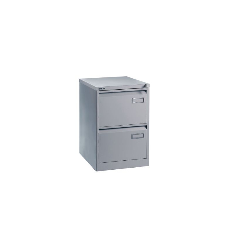 Bisley 2 Drawer Filing Cabinet Grey