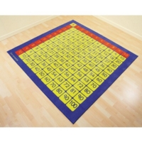 100 Square Grid Rug - Multiplication