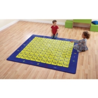 100 Square Grid Rug - Counting