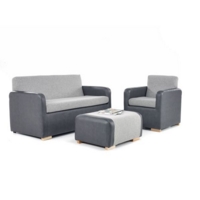 Lincoln Stool Grey/Light Grey
