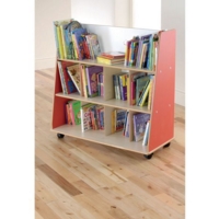 Duo Bookcase Red Beech