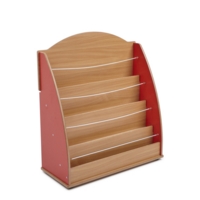 Small Faceon Book Display Unit Blu Beech