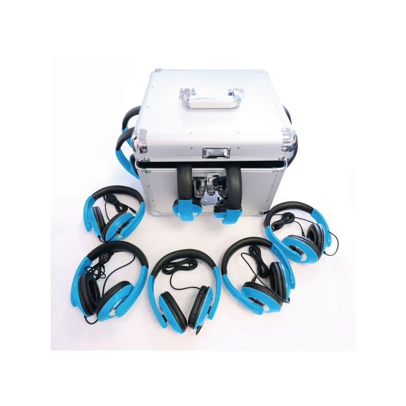 12x Multimedia Headphones And Case