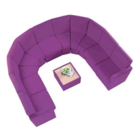 Ravel No Arm Chair Purple