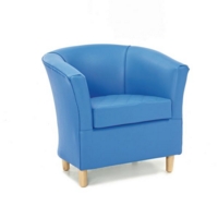 Adult Quilted Tub Chair Red