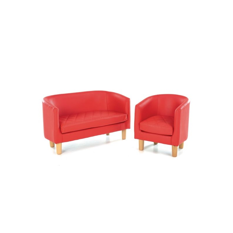 Tub Sofa Red