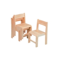 Stkble Woodenchair 260mm Pk 4