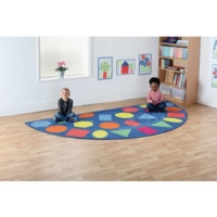 Geometric Shapes Semi-Circle Mat 3x1.5m