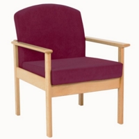 Thatcher Arm Chair - Claret