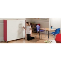 Childs Bookcase Drywipe Back Red Beech