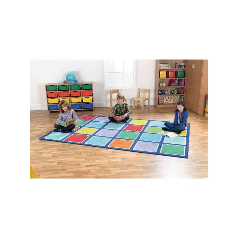 Rainbow Rect Carpet 3x2m