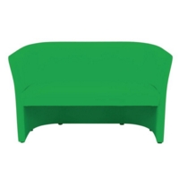 Club 2 Seater Tub Sofa Faux Leather Brwn
