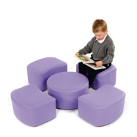 Modular Seating Set Of 5 Purple