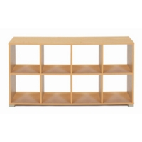 8 Cube Room Divider Horiz Ash