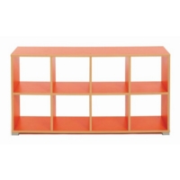 8 Cube Room Divider Horiz White