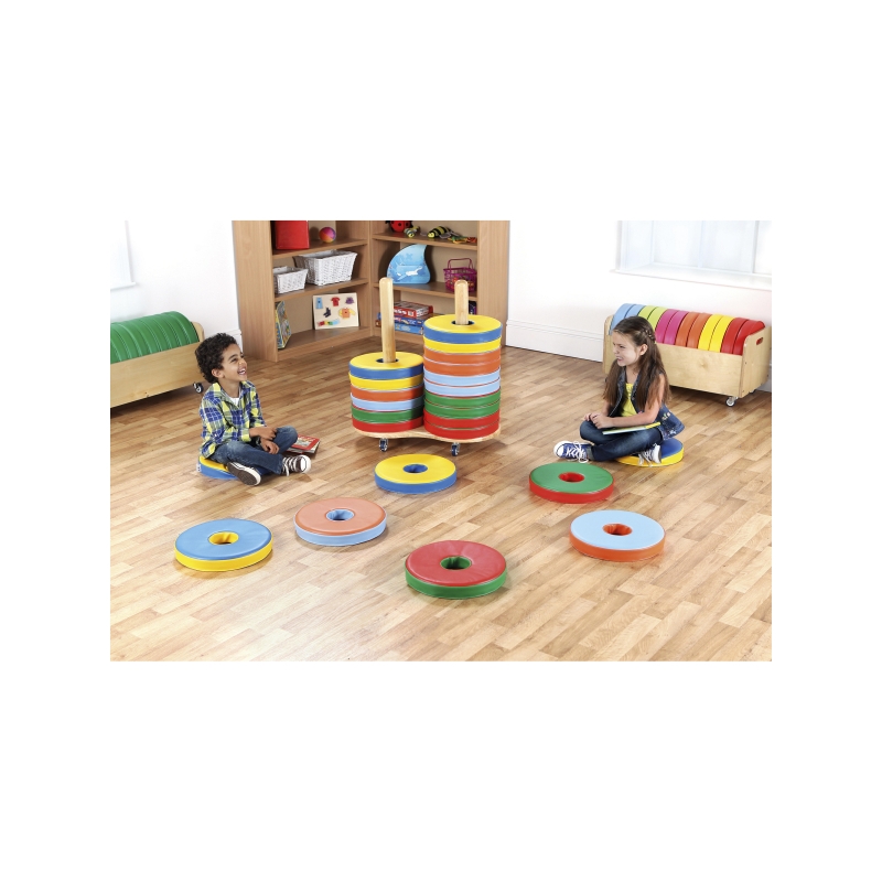 24 Bi-Col Donut Cush Trolley